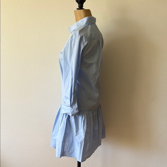 the Shirt by Rochelle Behrens Sz XS shirt dress Light Blue Button-Down NWT - Picture 2 of 9